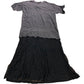 River Island Lace Hem T-Shirt Midi Dress UK XS Women's Layered