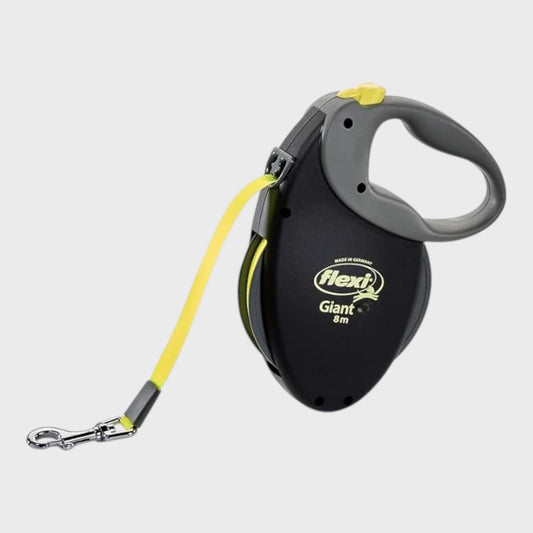 Flexi Giant S/M Retractable Dog Lead - 8m - Black/Neon
