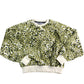 Allsaints Leopard Print Sweatshirt 9-10 Years Unisex Sweat Top Bright Green