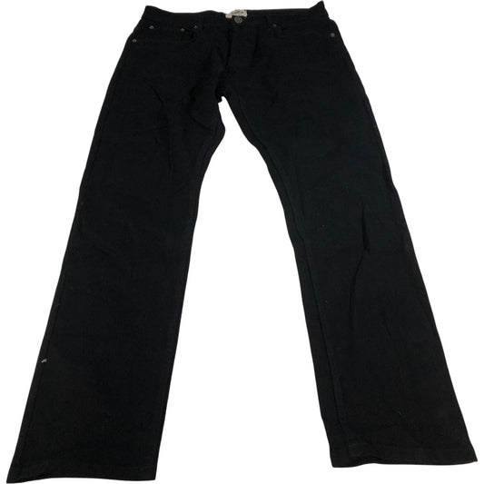 Kangaroo Poo W36 L32 Men's Black Slim Fit Jeans 98 Cotton 2 Elastane