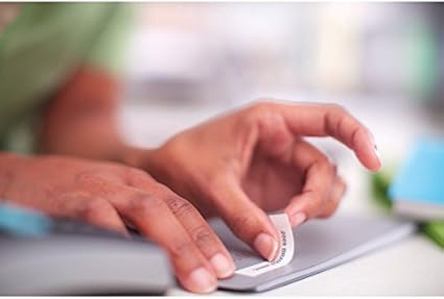 DYMO D1 Label Tapes 12mm 5 Pack Standard Label White Background Blue Text