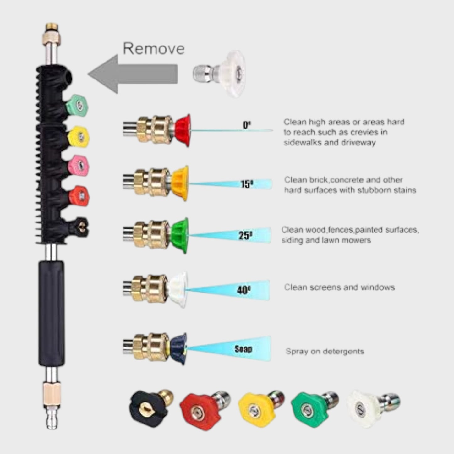 Pressure Washer Extension Wand Set