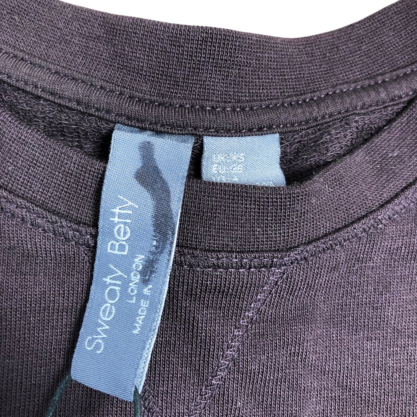 Sweaty Betty Women's Activewear Long Sleeve Top UK36 X Small Dark Brown