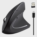Ergonomic Black Wireless Mouse