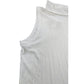 River Island Women's Ribbed High Neck Sleeveless Top UK10 Cream Casual Style