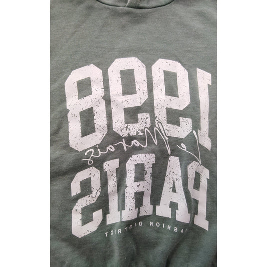 River Island 1998 Paris Hoodie UK5-6 Years Boys Casual Sweatshirt Green