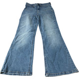 River Island Relaxed  Flared Jeans Women's Light Blue Denim Casual UK8