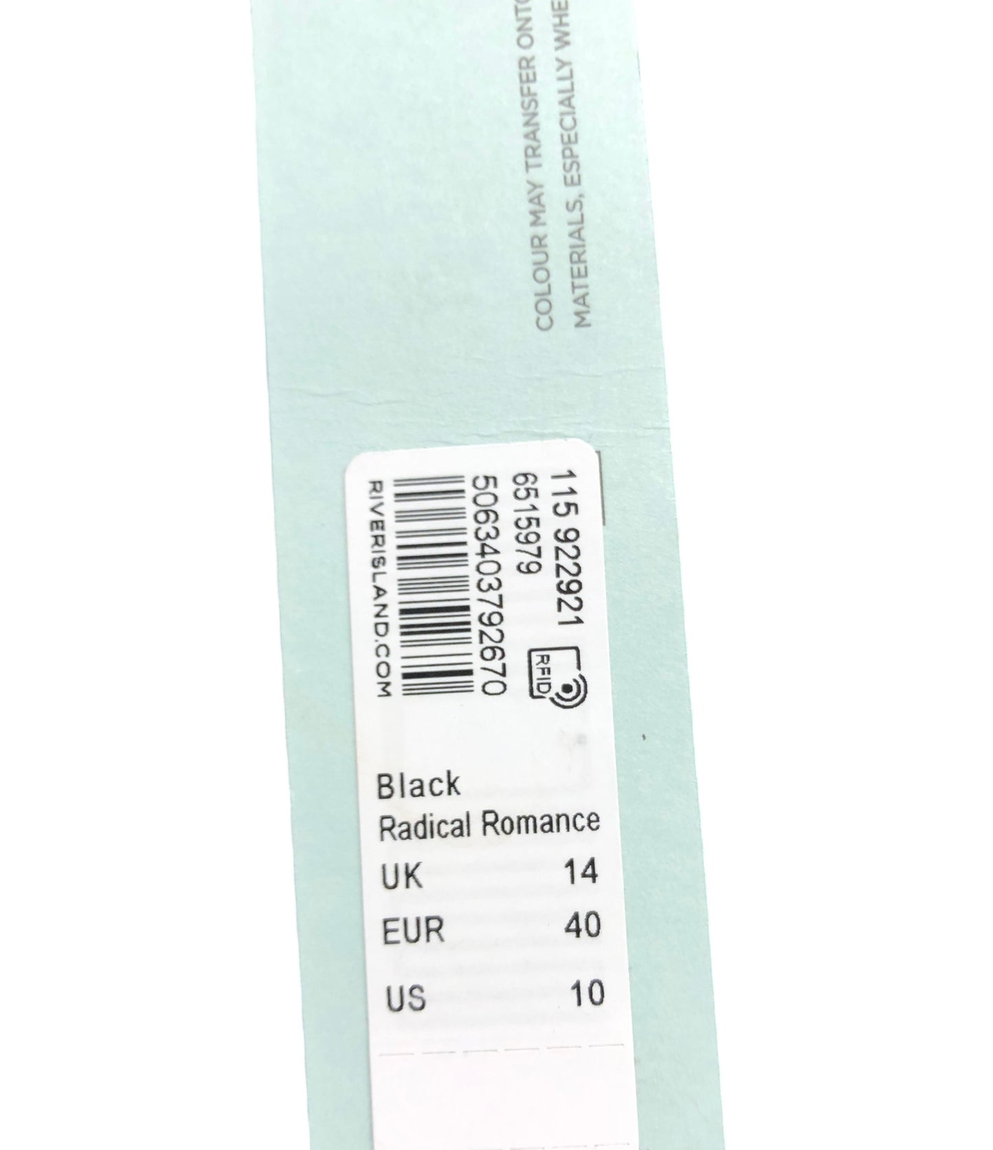 River Island Capri Jeans UK14 Women's Black Radical Romance Denim Trousers