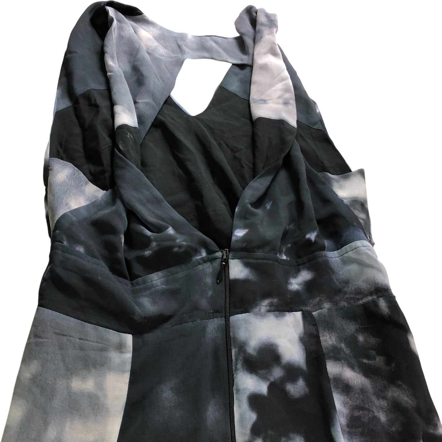 Branded Tie Dye Split Hem Maxi Dress - Size 10