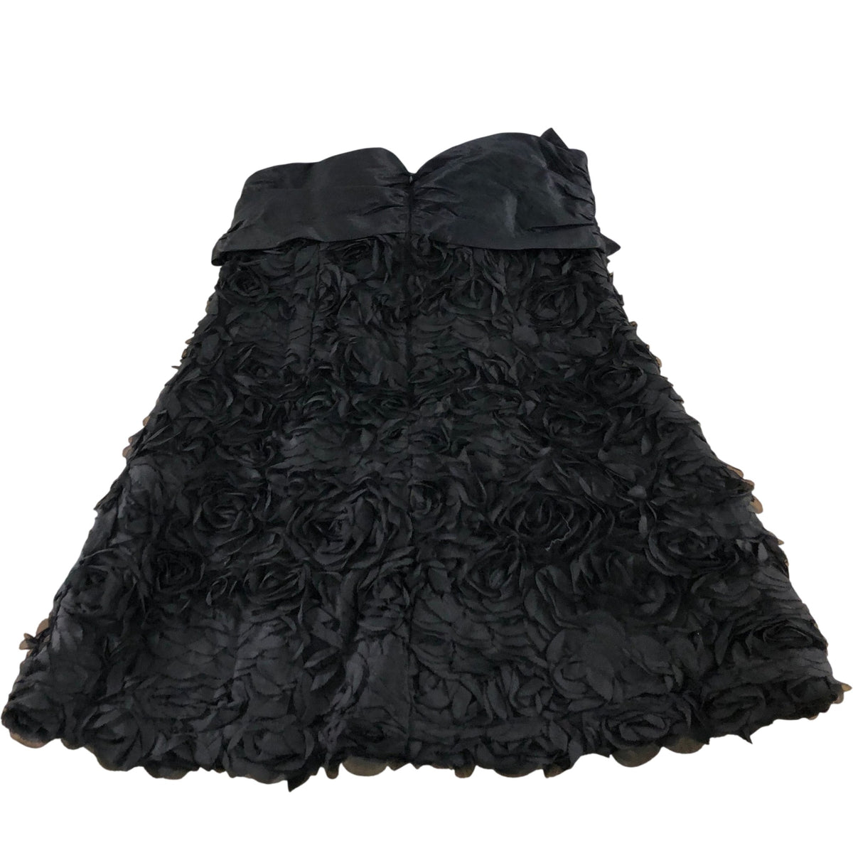River Island Black Floral Dress UK14 Women's Party Dress With Bow Detail
