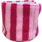 Pink Striped Fleece Christmas Tree Pot