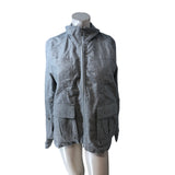 Branded XL Zip Up Jacket Women's Grey Casual Style With Pockets