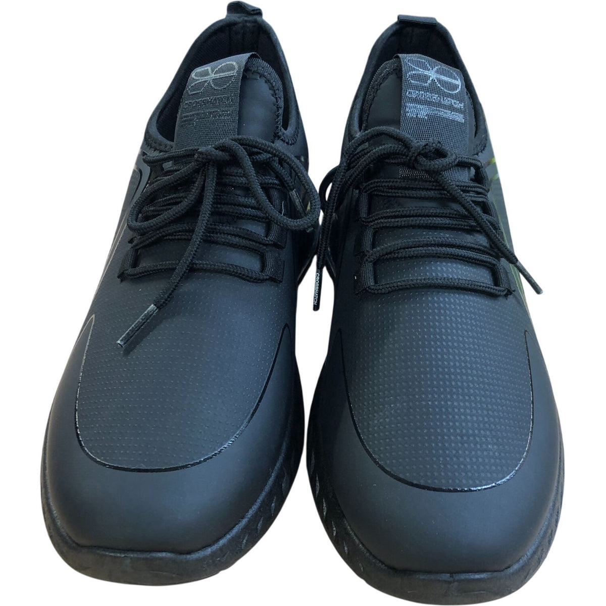 Crosshatch Clarington Men's Black Mono Athletic Shoes Size 9