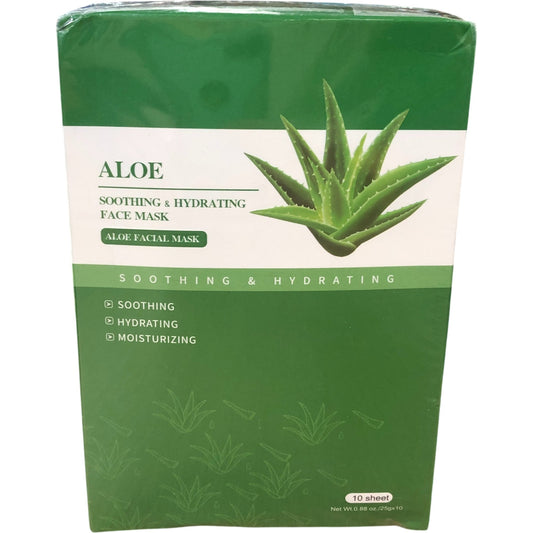 IREV Aloe Soothing Hydrating Face Mask 10 Sheets Skin Care Hydration