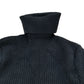 River Island Black Ribbed Turtleneck Sweater Women's Warm Knitwear