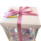 Night Light Holographic Teddy Bear Nursery Décor Pink Heart 10"