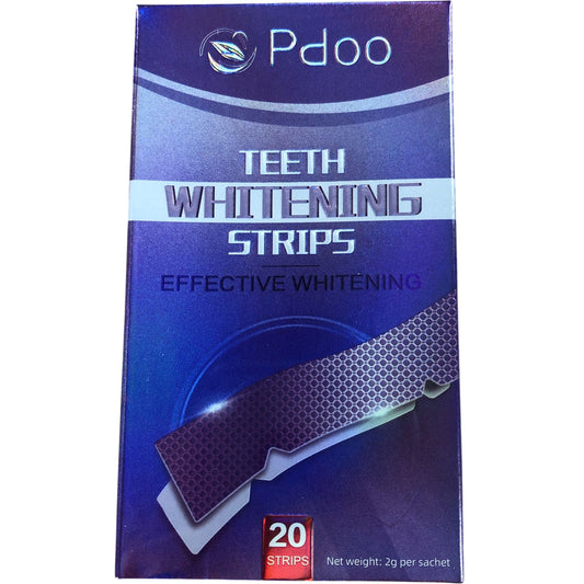 Pdoo Teeth Whitening Strips 20 Pack Effective Whitening Oral Care