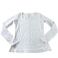 Boden White Scoop Long Sleeve Top - Size 10
