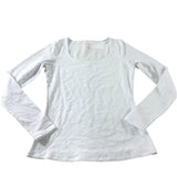 Boden White Scoop Long Sleeve Top - Size 10
