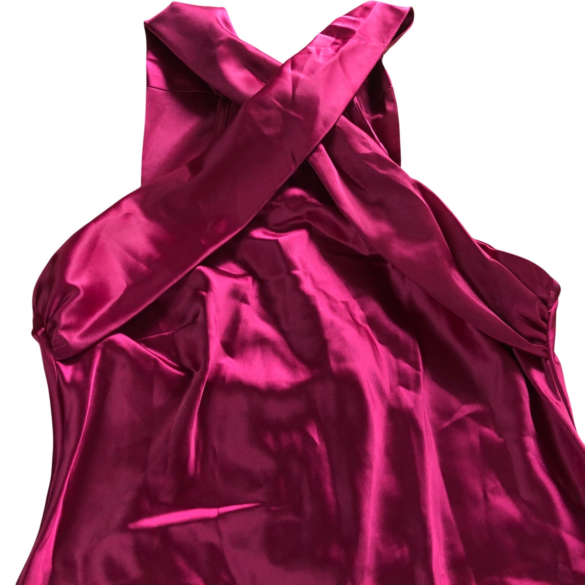 Rewritten Roma Hot Pink Maxi Dress Size 12 Women's Sleeveless Elegant Style