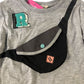 River Island Long Sleeve T-Shirt Kids Grey With Front Pocket 2-3 Years Unisex