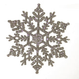 Silver Pendant Snowflake Christmas Tree Decorations 12 Pack