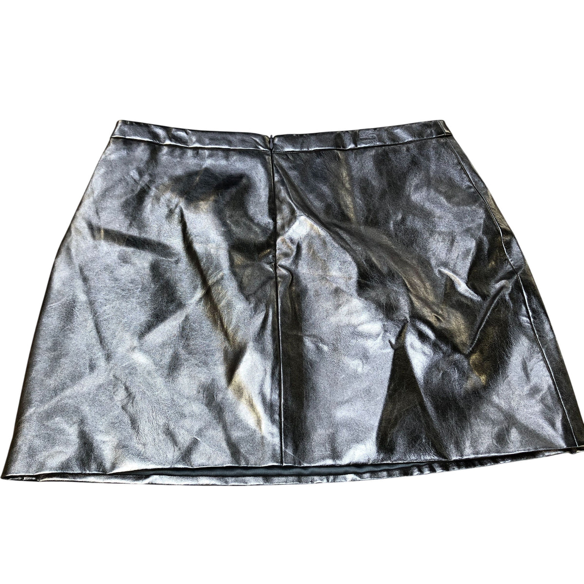 Metallic Skirt UK16 Women's Shiny Short A-Line Party Wear