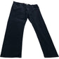 Harwood Straight Jeans 40R Men's Pure Black Cotton Stretch
