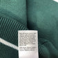 River Island Members Privés Crew Neck Jumper UK Size M Green White Stripes