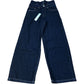River Island Wide Leg Jeans Dark Blue