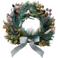 Beautiful Greenery Wreath With Eucalyptus Berries And Bow 18"