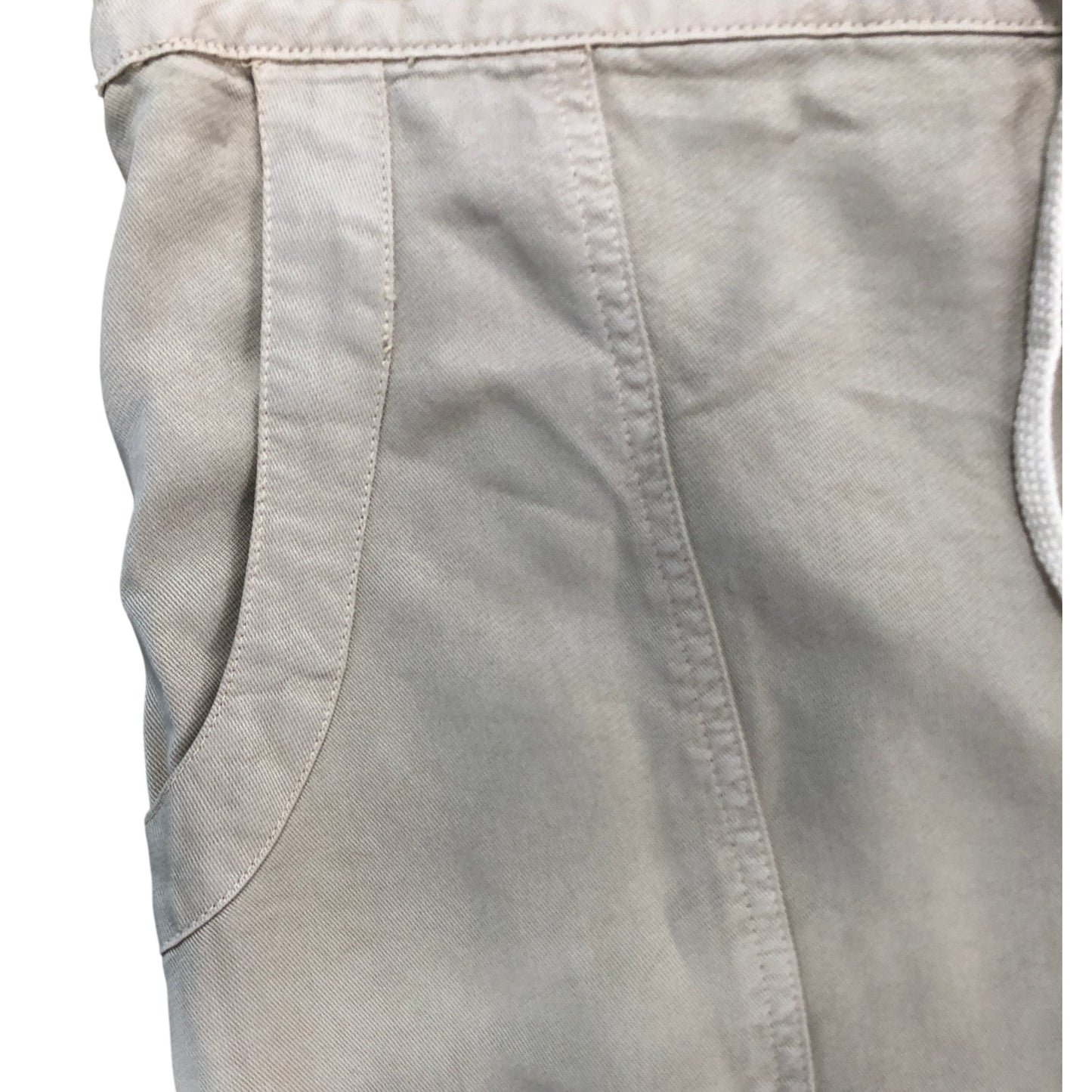 River Island Casual Trousers UK16 Women's Beige Lyocell Relaxed Fit Elasticated