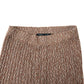 River Island Flared Knit Trousers Women's Flare Leg Brown Mix L