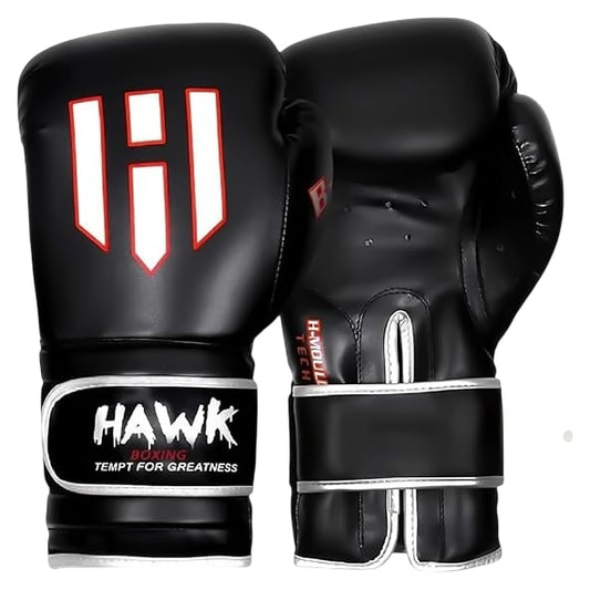 Hawk Boxing Gloves Black 14oz Training Gloves Fitness Equipment