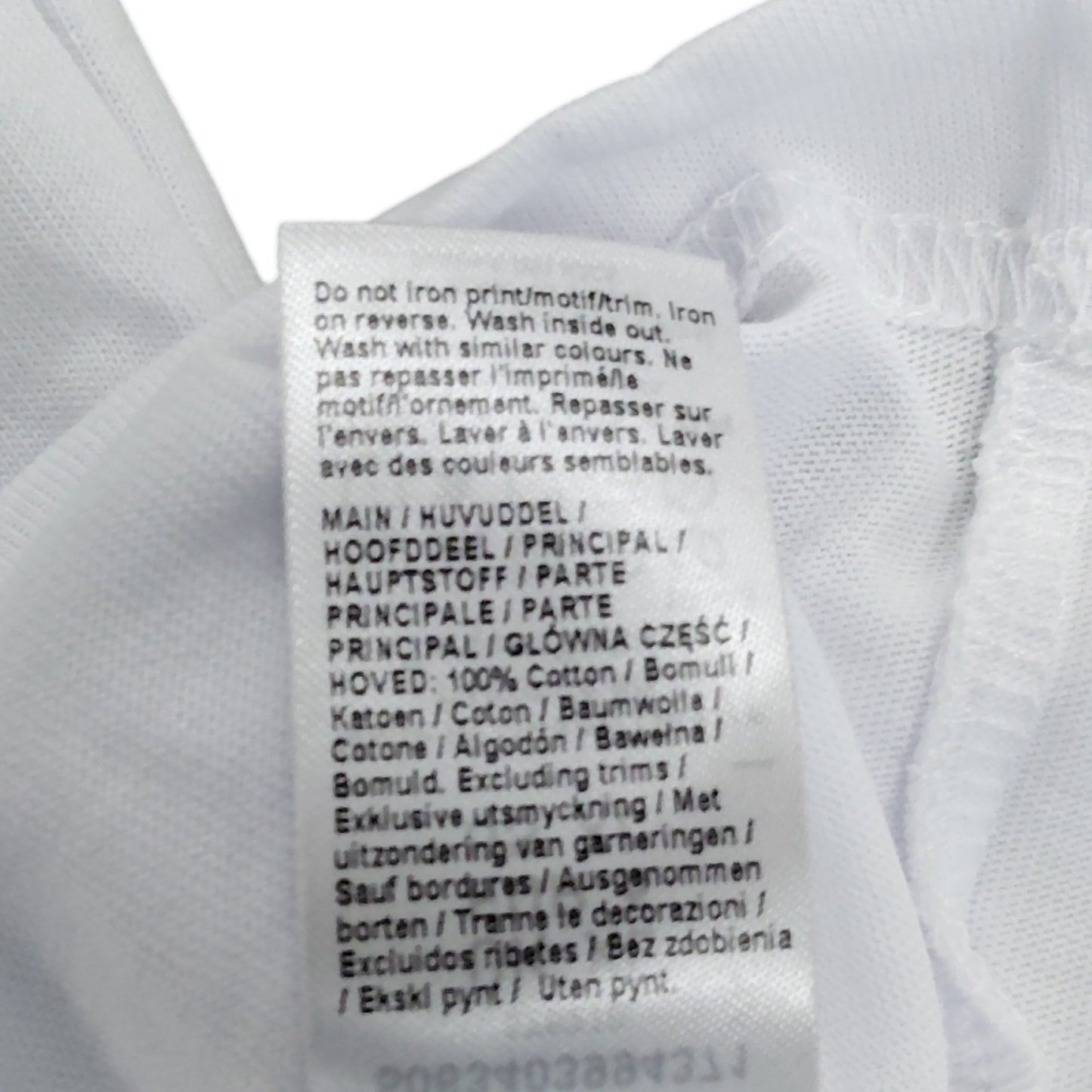 River Island Floral Graphic T-Shirt UK XL Men's White Cotton Short Sleeve