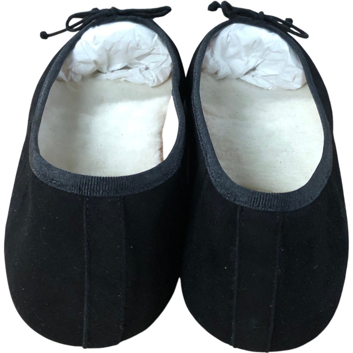 Flattered Black Suede Ballerina Flats UK 7 Women's Comfortable Stylish Footwear