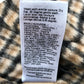 River Island Brown Check Wool Blend Zip Up Trucker Jacket