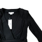 Black Harlow Dress Women's Long Sleeve Wrap Style Black Size 6