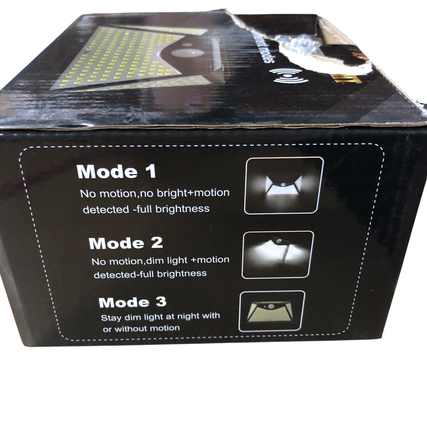 Solar Sensor Light 4 Pack 283 LED Outdoor Security Light Motion Detection 3 Mode