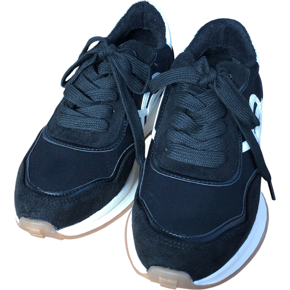 River Island Women's Black Lace Up Sneakers
