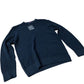 River Island Relaxed Fit Sweater Size M Men's Dark Navy Cotton Blend Knit