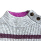 Striped Sweater Women's Colourful Knitted Long Sleeve High Neck