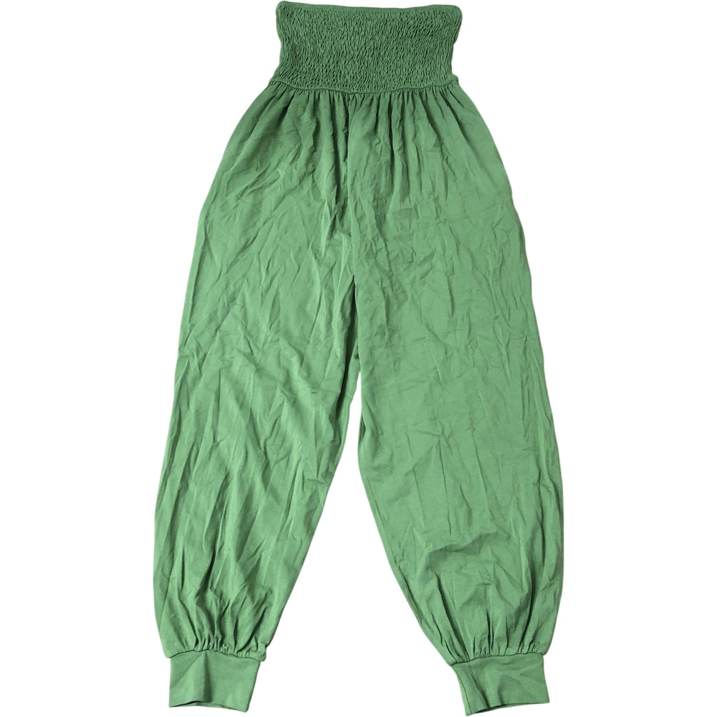 Women's Green Sleeveless Casual Jumpsuit Size 12