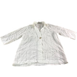 River Island Women's Embroidered Button Front Blouse UK XS White Cotton