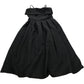 Roman Black Dress UK12 Women's A-Line Regular Fit Spaghetti Straps Elegant