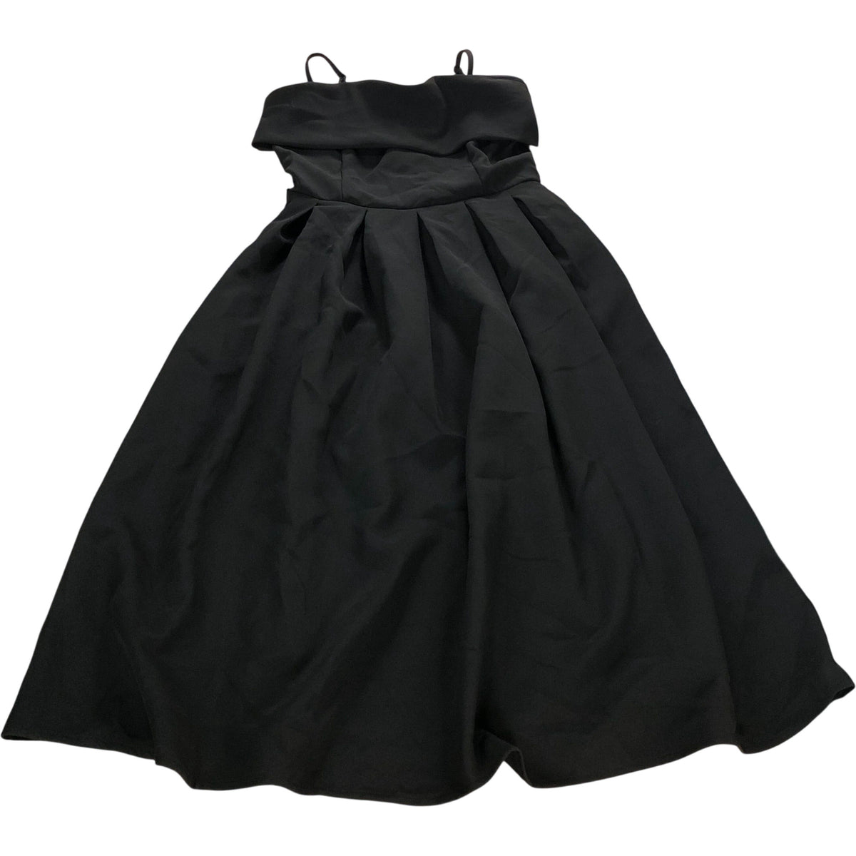 Roman Black Dress UK12 Women's A-Line Regular Fit Spaghetti Straps Elegant