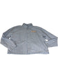 Pacsun Ford Mustang Striped Shirt Size Medium Men's Blue Cotton Long Sleeve