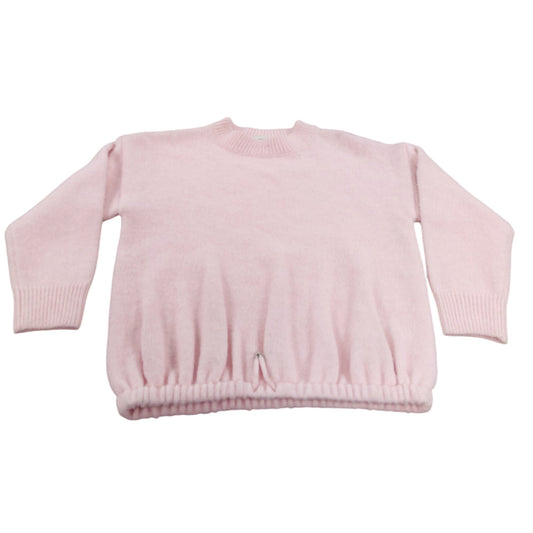 River Island Girls Pink Sweater UK7-8yrs Soft Fabric Long Sleeve Top