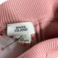 River Island 9-10 Years Girls Ribbed Frill Hem Shorts Pale Pink