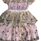 Three Sixty Girls Pink Embellished Dress Size 2-3 Years Floral Design